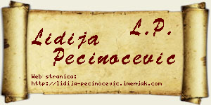 Lidija Pečinoćević vizit kartica